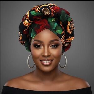 Vibrant Floral Headwrap